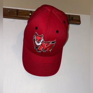 Brand New Men’s Red Fox Marist Logo Baseball College University Cap